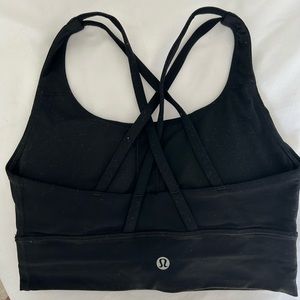Black lululemon sports bra Size 4